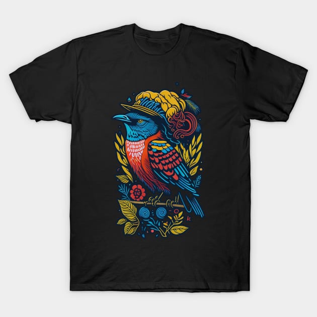 Wings of Wonder: Captivating Moments in Birdwatching T-Shirt by Moulezitouna